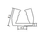 Schemat uszczelki typ 412